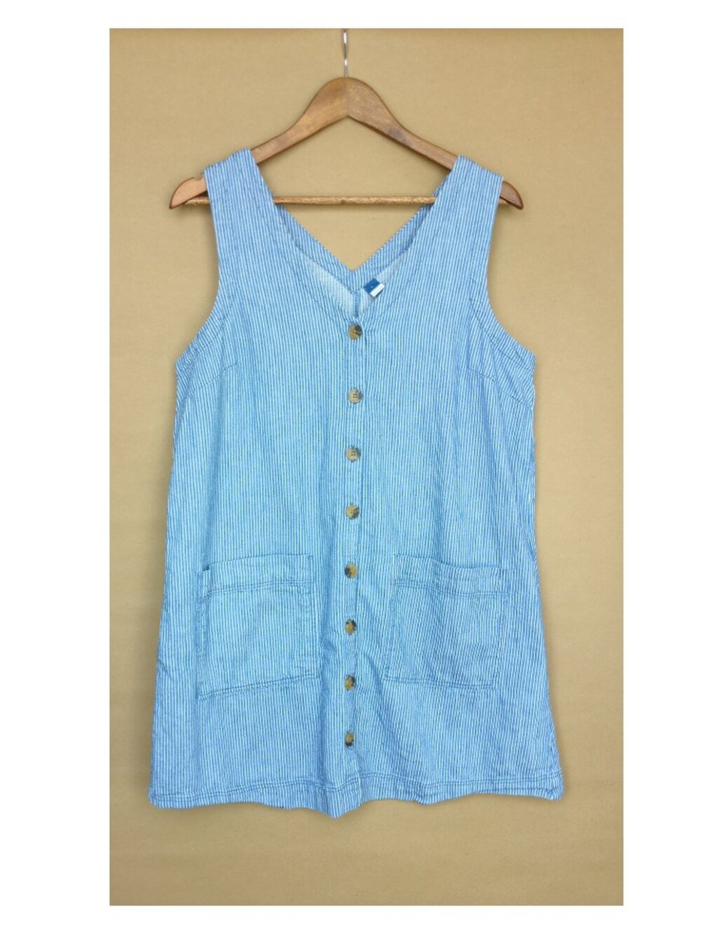 Old Navy Blue Pinafore Dress